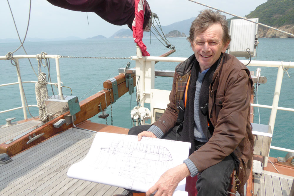 In my television documentary career, I’ve been on many boats but it was a thrill to join a bunch of jolly school kids on a training junk in South China Seas. We previously had filmed a life size 250 ft replica junk that actually sailed to Africa in the Ming dynasty (14th Century)
